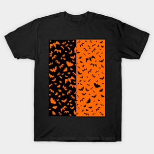 BLACK And Orange Black Bats T-Shirt